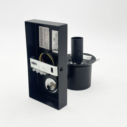 Seinävalaisin SFERIO 1xE14/5W/230V musta/savunmusta