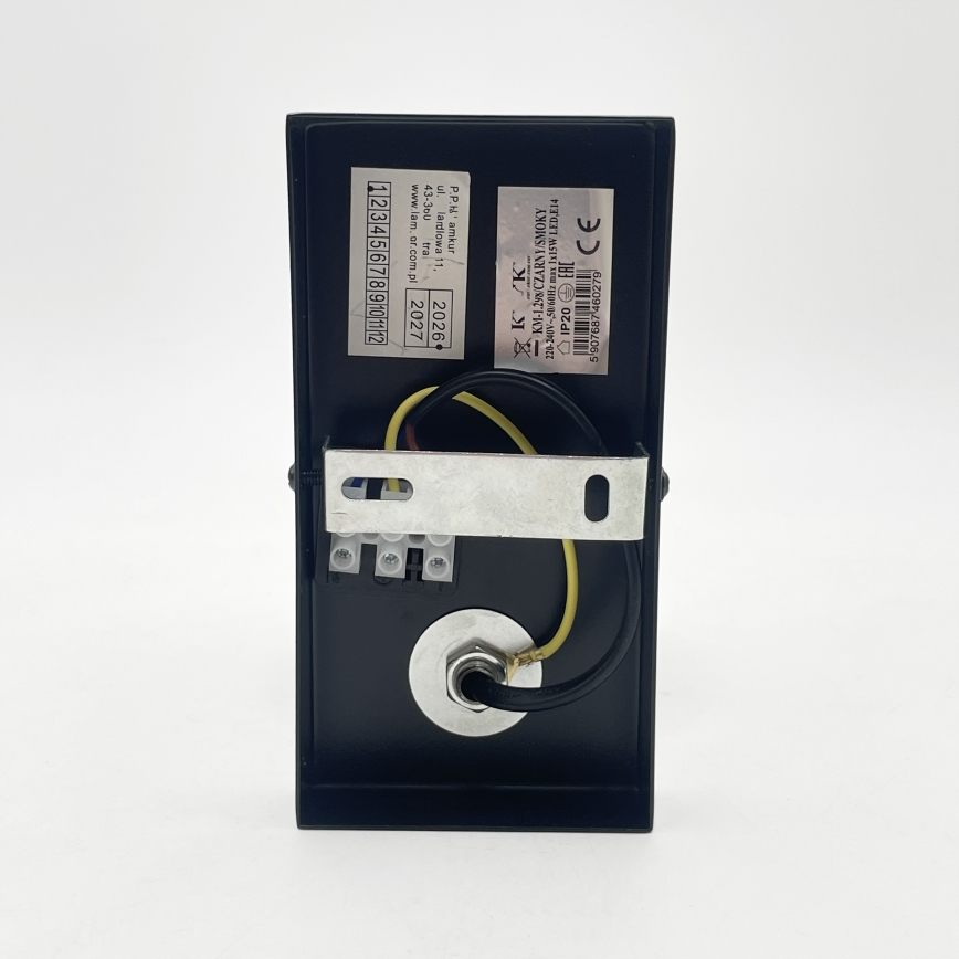 Seinävalaisin SFERIO 1xE14/5W/230V musta/savunmusta