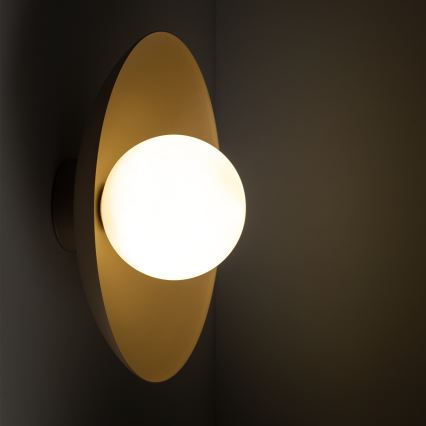 Seinävalaisin SLATE 1xG9/8W/230V halkaisija 28 cm beige