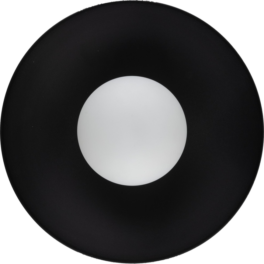 Seinävalaisin SLATE 1xG9/8W/230V halkaisija 28 cm musta