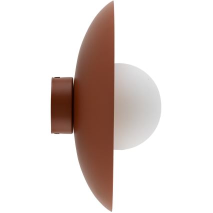 Seinävalaisin SLATE 1xG9/8W/230V halkaisija 28 cm tiili