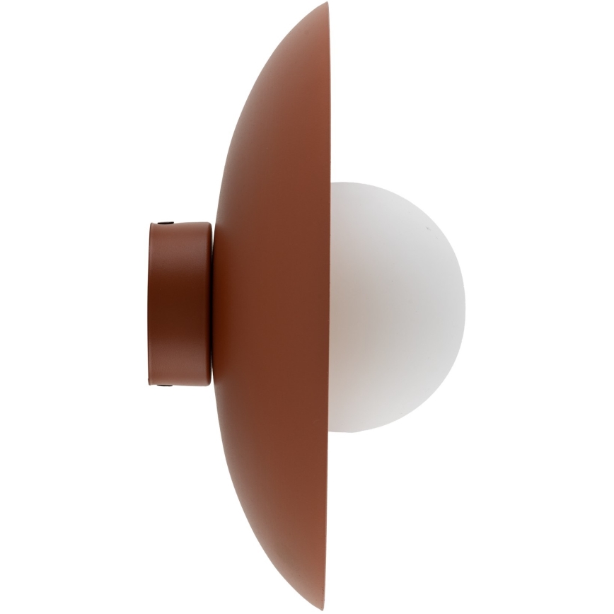 Seinävalaisin SLATE 1xG9/8W/230V halkaisija 28 cm tiili