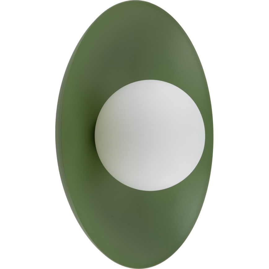 Seinävalaisin SLATE 1xG9/8W/230V halkaisija 28 cm vihreä