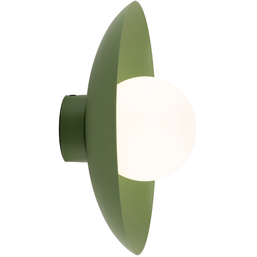 Seinävalaisin SLATE 1xG9/8W/230V halkaisija 28 cm vihreä