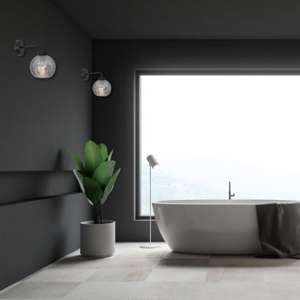 Seinävalaisin SOFIA 1xE27/60W/230V musta