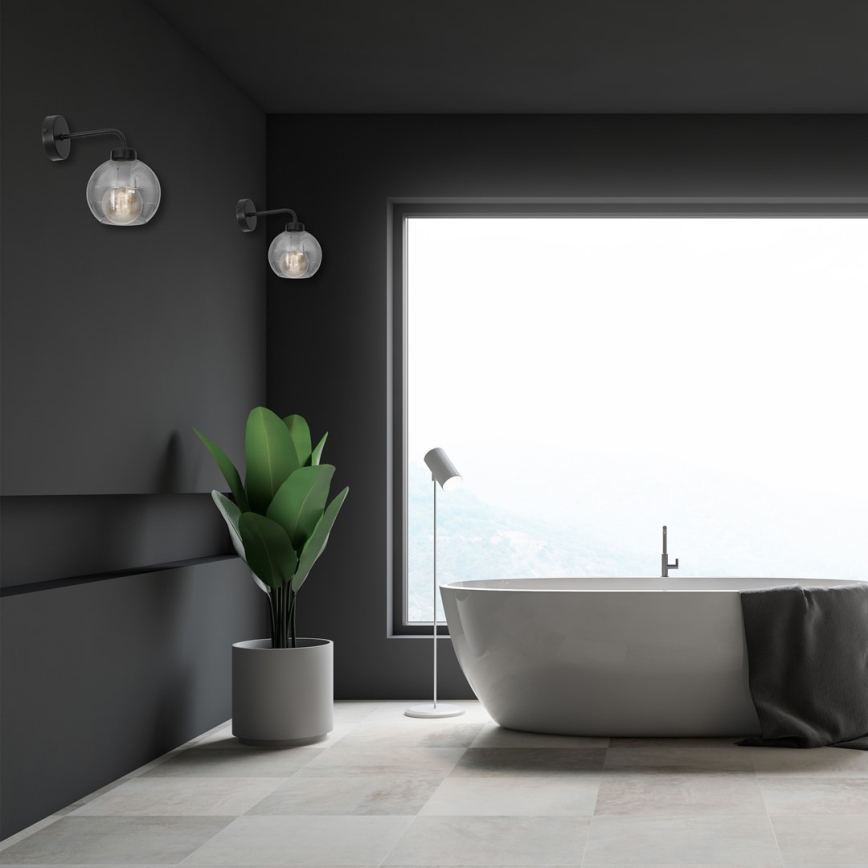 Seinävalaisin SOFIA 1xE27/60W/230V musta