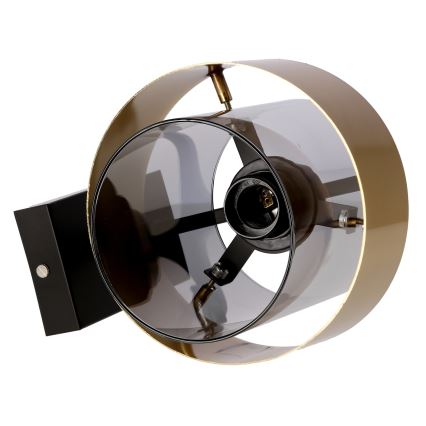 Seinävalaisin SPIEGA 1xE27/60W/230V kulta/musta