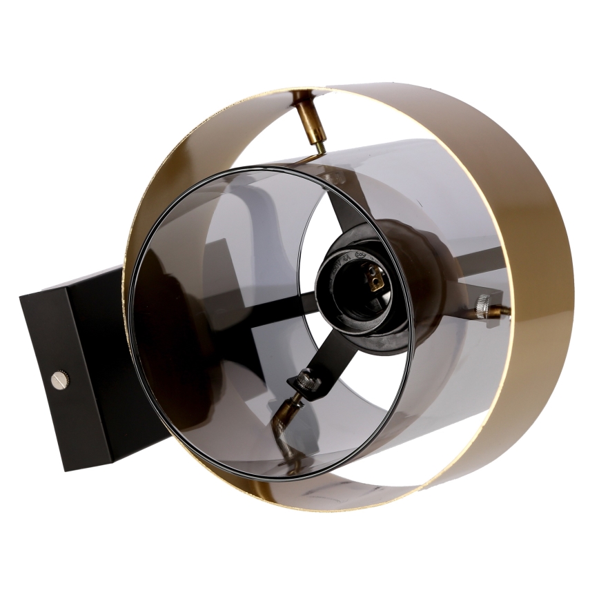 Seinävalaisin SPIEGA 1xE27/60W/230V kulta/musta