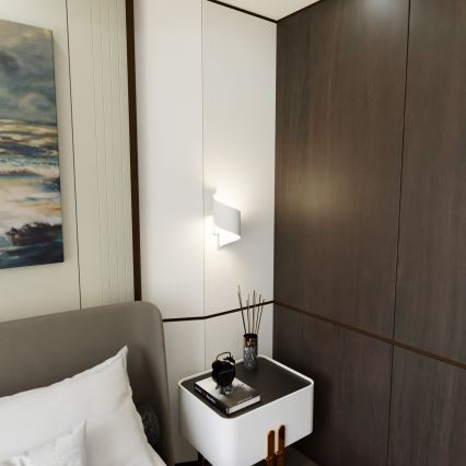 Seinävalaisin SPINER 1xG9/8W/230V valkoinen