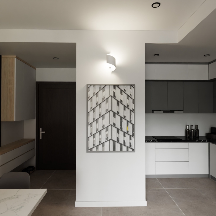 Seinävalaisin SPINER 1xG9/8W/230V valkoinen