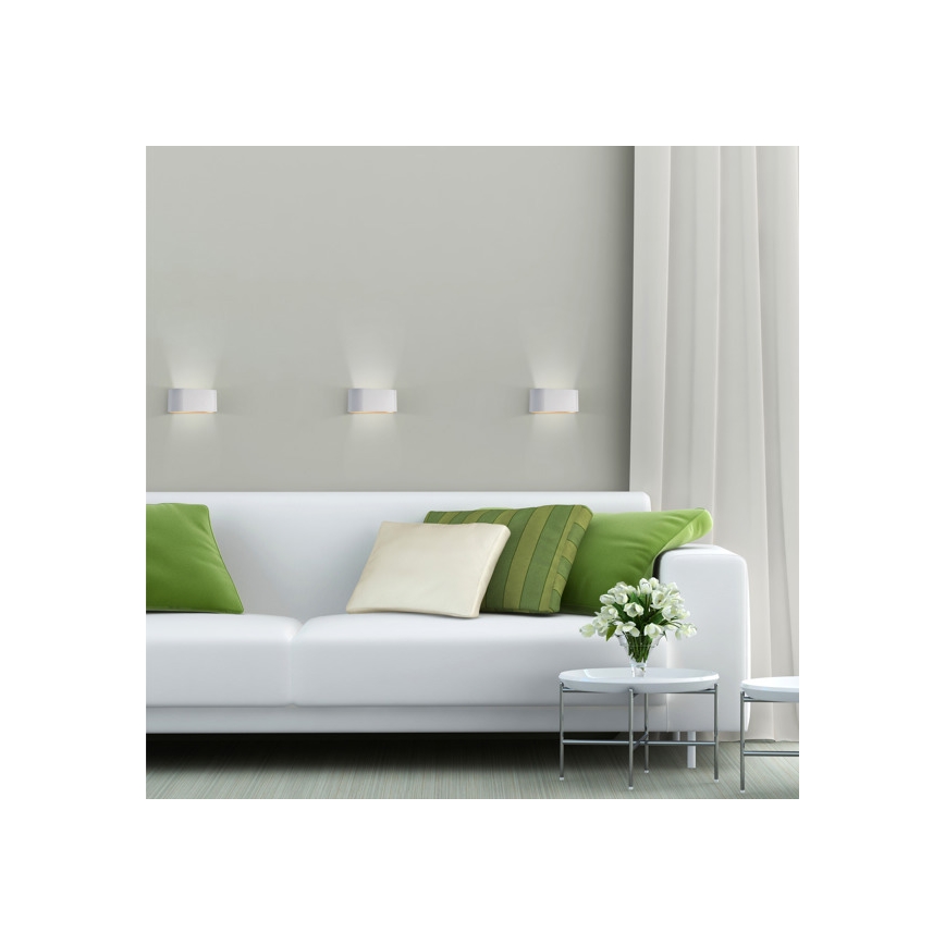 Seinävalaisin SQUALLA 1xG9/10W/230V valkoinen