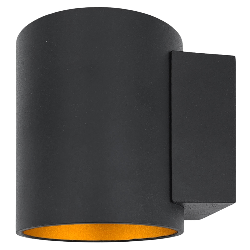 Seinävalaisin SQUALLA TUBA 1xG9/50W/230V musta/kultainen