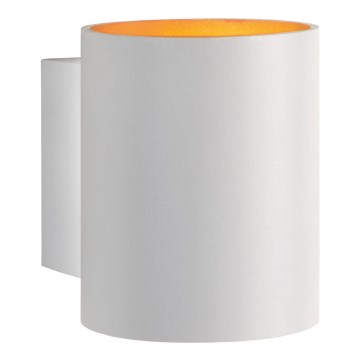 Seinävalaisin SQUALLA TUBA 1xG9/50W/230V valkoinen/kultainen