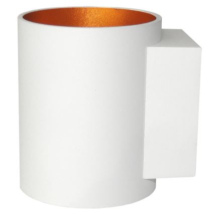 Seinävalaisin SQUALLA TUBA 1xG9/50W/230V valkoinen/kultainen