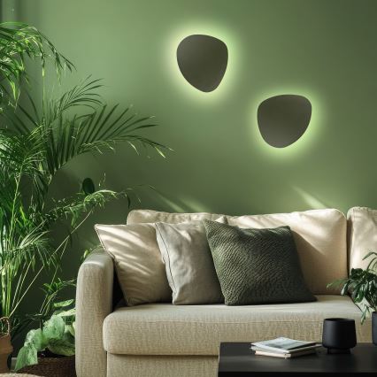 Seinävalaisin STONE 2xG9/8W/230V 30x39 cm vihreä