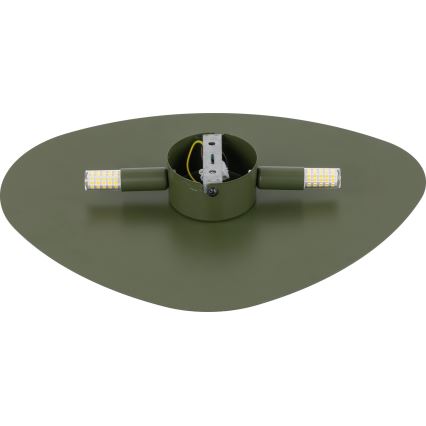 Seinävalaisin STONE 2xG9/8W/230V 30x39 cm vihreä