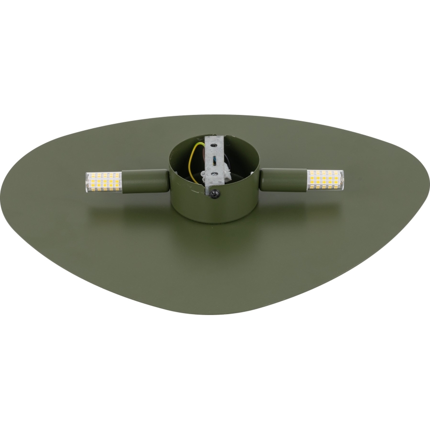 Seinävalaisin STONE 2xG9/8W/230V 30x39 cm vihreä