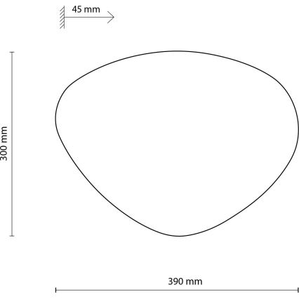 Seinävalaisin STONE 2xG9/8W/230V 30x39 cm vihreä
