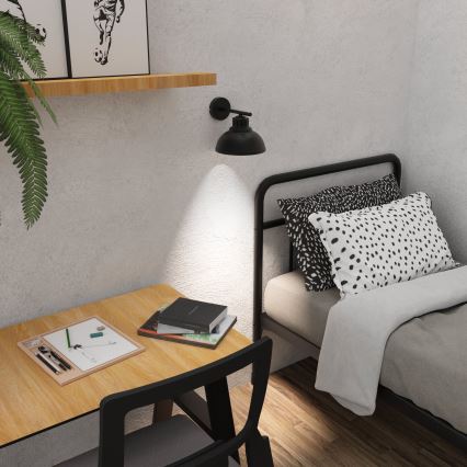 Seinävalaisin SVEN 1xE27/15W/230V musta