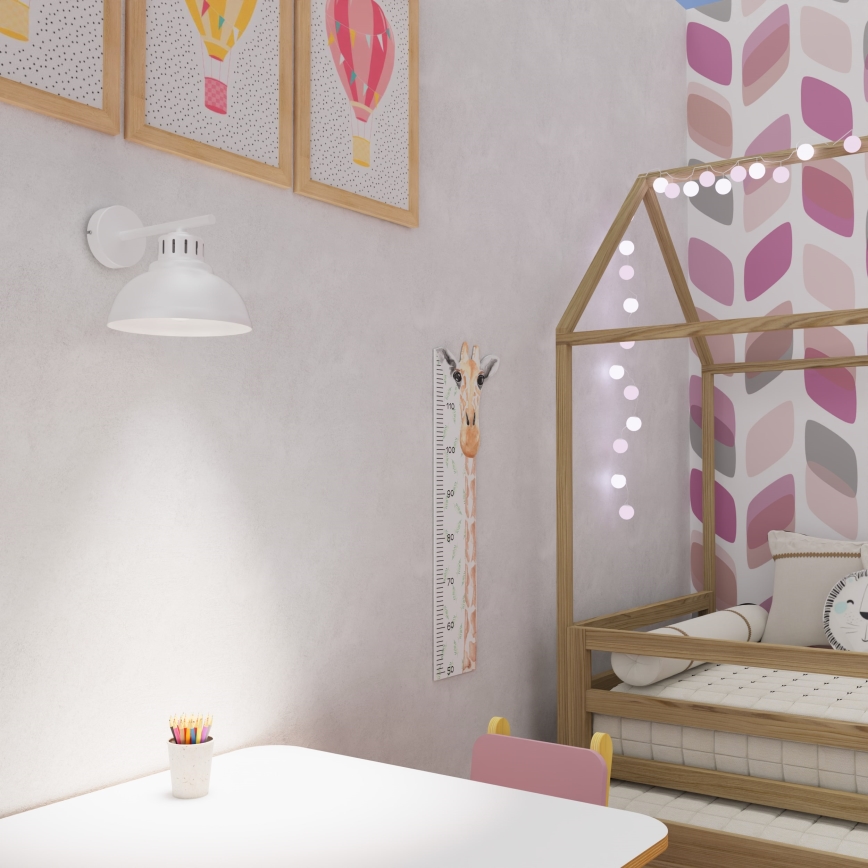 Seinävalaisin SVEN 1xE27/15W/230V valkoinen