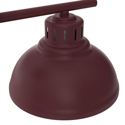 Seinävalaisin SVEN 1xE27/15W/230V viininpunainen