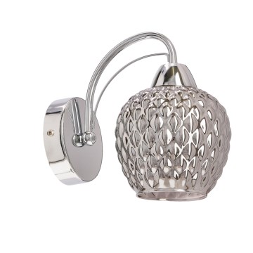 Seinävalaisin TOBIAS 1xE27/40W/230V kiiltävä kromi