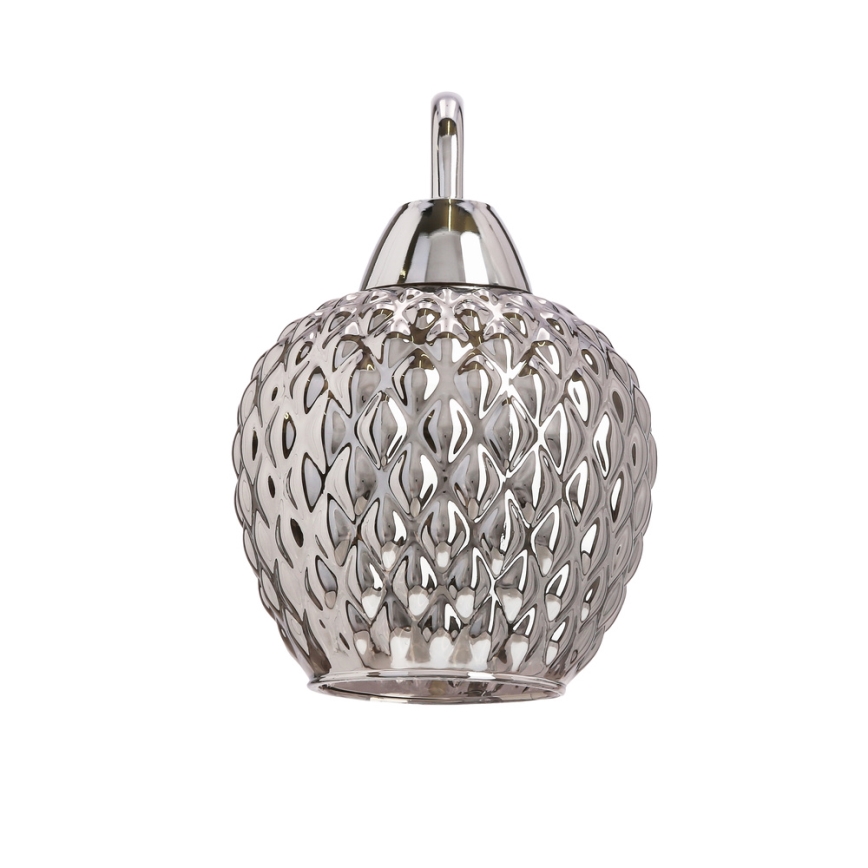 Seinävalaisin TOBIAS 1xE27/40W/230V kiiltävä kromi