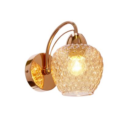 Seinävalaisin TOBIAS 1xE27/40W/230V Ruusukulta