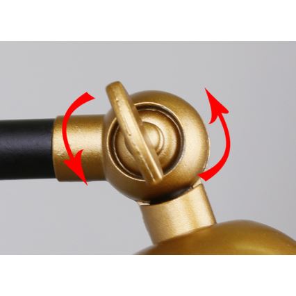 Seinävalaisin TRUCK 1xE27/40W/230V kultainen/musta