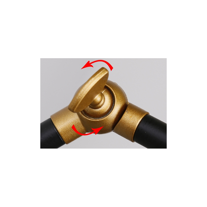 Seinävalaisin TRUCK 1xE27/40W/230V kultainen/musta