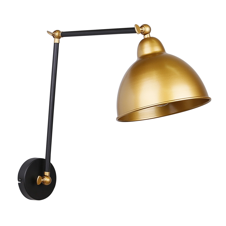 Seinävalaisin TRUCK 1xE27/40W/230V kultainen/musta