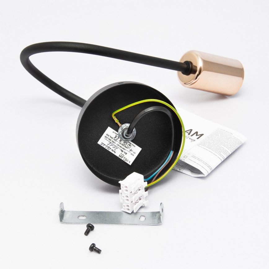 Seinävalaisin TUBE 1xE27/15W/230V musta