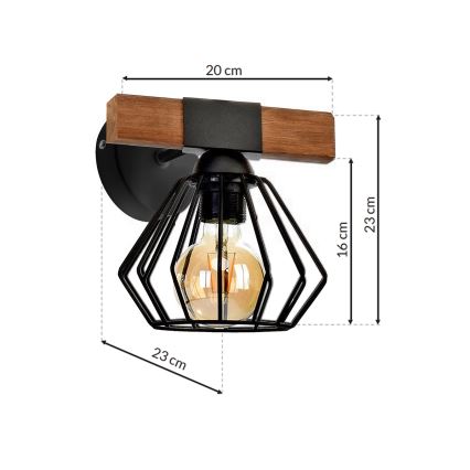 Seinävalaisin ULF 1xE27 / 60W / 230V