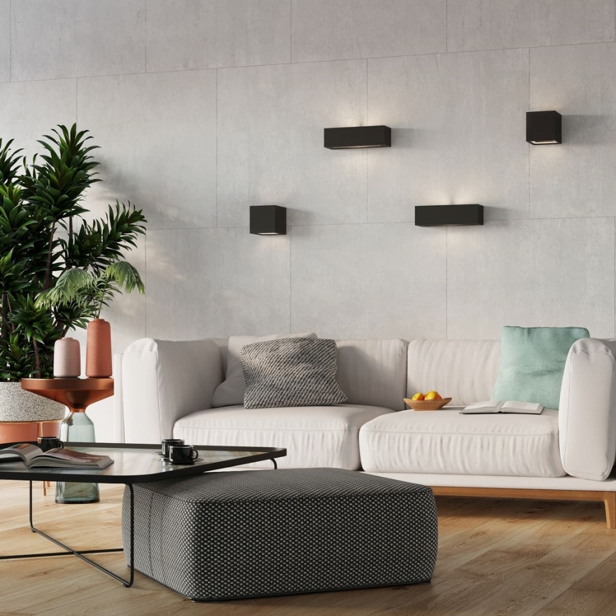 Seinävalaisin VEGA 1xE27/60W/230V musta