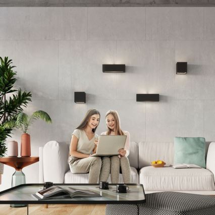 Seinävalaisin VEGA 1xE27/60W/230V musta