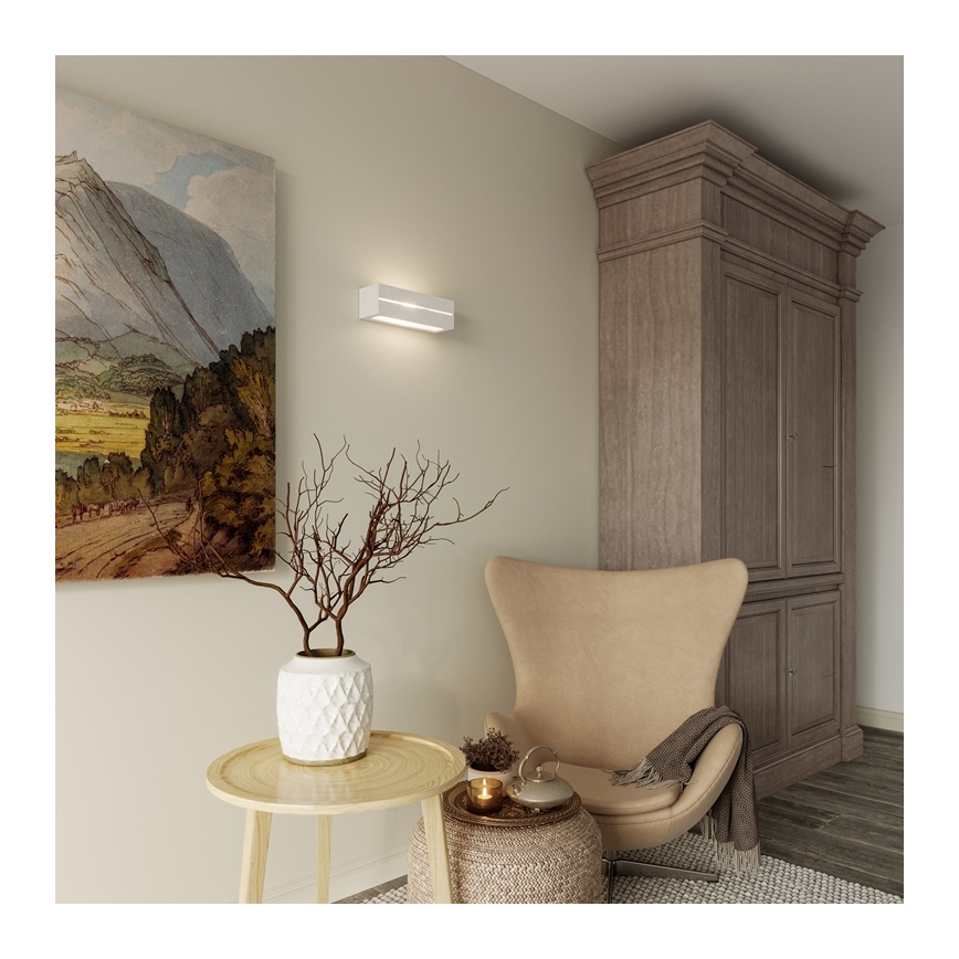 Seinävalaisin VEGA LINE 1xE27/60W/230V valkoinen