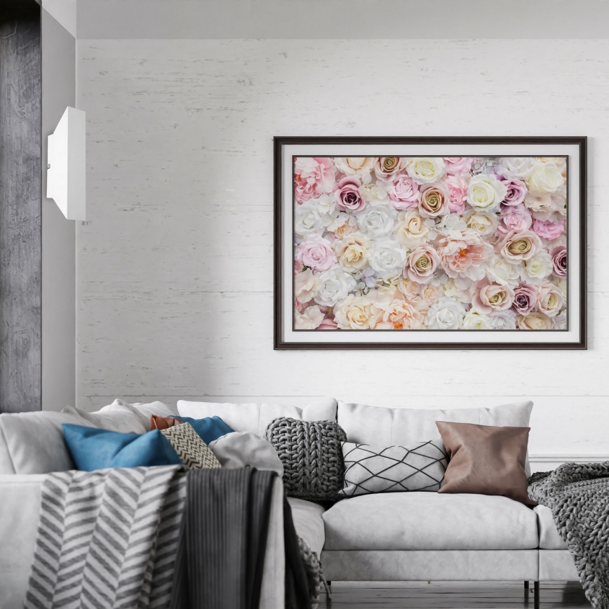 Seinävalaisin WALL 2xGU10/8W/230V valkoinen