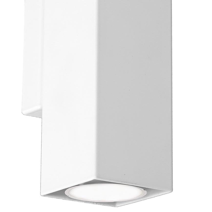 Seinävalaisin WALL 2xGU10/8W/230V valkoinen