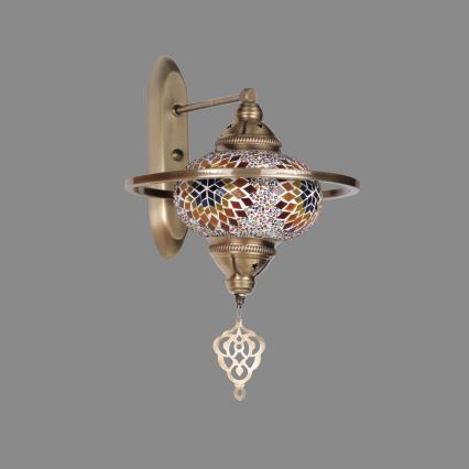 Seinävalaisin YENI 1xE27/40W/230V pronssinen