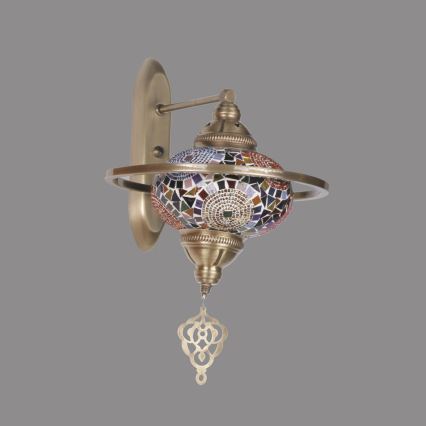 Seinävalaisin YENI 1xE27/40W/230V pronssinvärinen