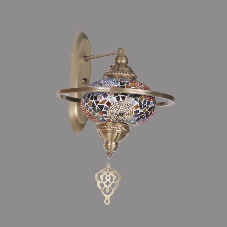 Seinävalaisin YENI 1xE27/40W/230V pronssinvärinen