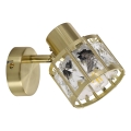 Seinävalaisin ZAHARA 1xE27/10W/230V, kullanvärinen