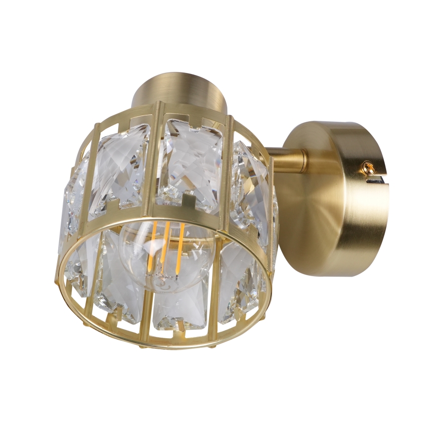 Seinävalaisin ZAHARA 1xE27/10W/230V, kullanvärinen