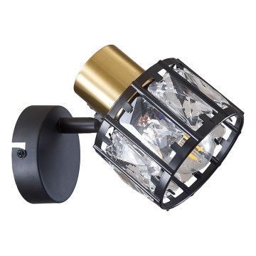 Seinävalaisin ZAHARA 1xE27/10W/230V musta