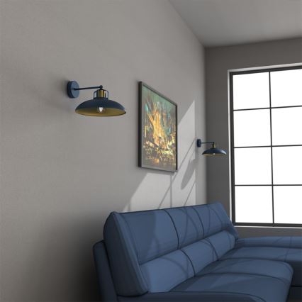 Seinävalo FELIX 1xE27/60W/230V sininen