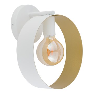 Seinävalo HAPPY 1xE27/60W/230V valkoinen/kulta