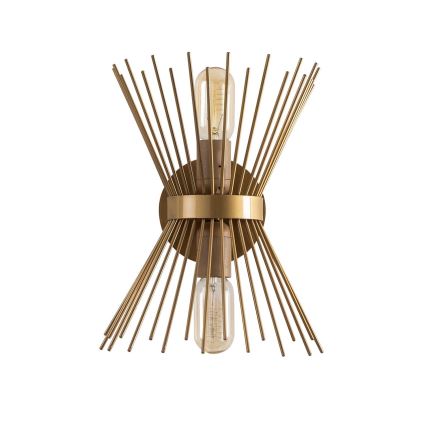 Seinävalo KIRPI 2xE27/40W/230V kulta