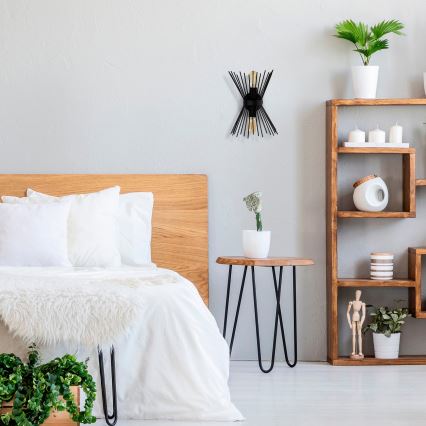 Seinävalo KIRPI 2xE27/40W/230V musta