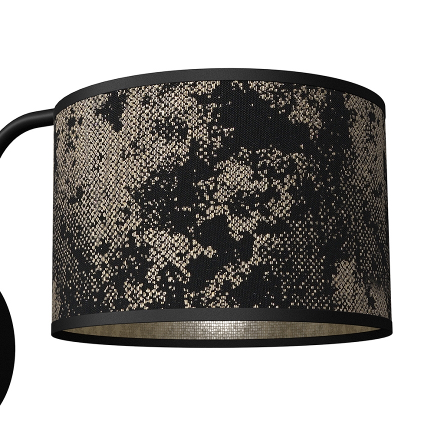 Seinävalo SATINO 1xE27/60W/230V musta/kulta