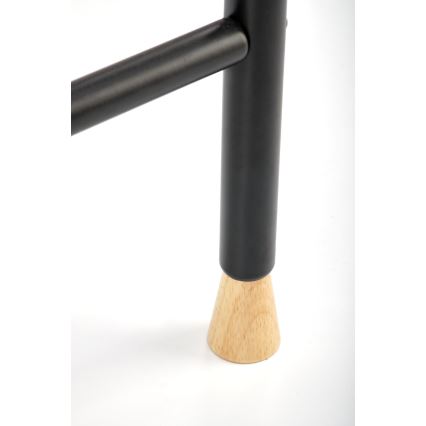 Seisova naulakko 165x91 cm CHENE musta/beige